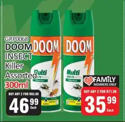 KitKat Cash and Carry DOOM INSECT Killer Assorted 300ml offer