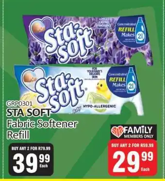 KitKat Cash and Carry STA-SOFT FABRIC SOFTENER REFILL offer