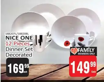 KitKat Cash and Carry NICE ONE 12 Pieces Dinner Set Decorated offer