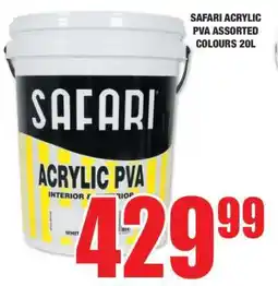 Boxer SAFARI ACRYLIC PVA ASSORTED COLOURS 20L offer
