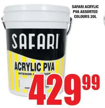 Boxer SAFARI ACRYLIC PVA ASSORTED COLOURS 20L offer