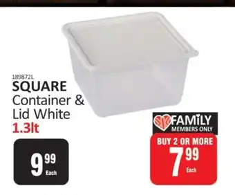 KitKat Cash and Carry SQUARE Container & Lid White offer