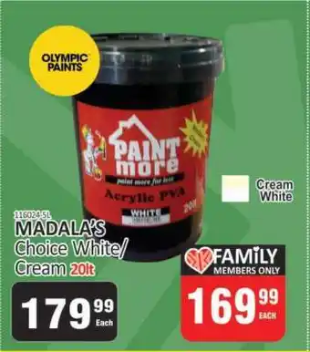 KitKat Cash and Carry MADALA’S Choice White/Cream 20lt offer