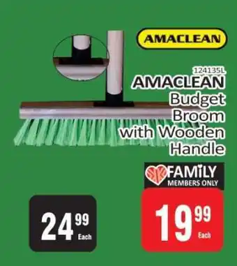 KitKat Cash and Carry AMACLEAN Budget Broom with Wooden Handle offer
