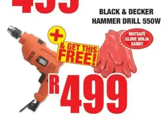 Boxer BLACK & DECKER HAMMER DRILL 550W offer