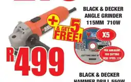 Boxer BLACK & DECKER ANGLE GRINDER 115MM 710W offer