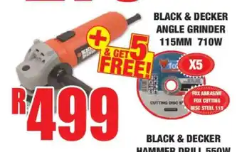Boxer BLACK & DECKER ANGLE GRINDER 115MM 710W offer