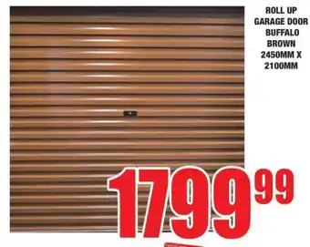 Boxer ROLL UP GARAGE DOOR BUFFALO BROWN 2450MM X 2100MM offer