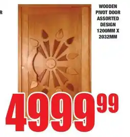 Boxer WOODEN PIVOT DOOR ASSORTED DESIGN 1200MM X 2032MM offer