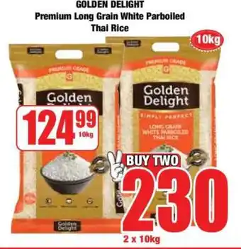 Boxer GOLDEN DELIGHT Premium Long Grain White Parboiled Thai Rice offer