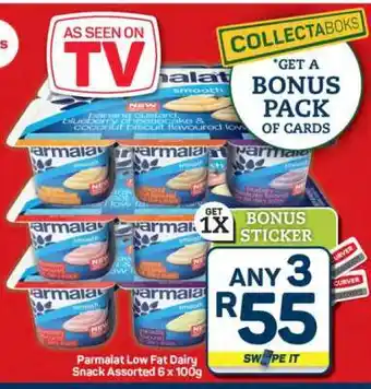 Pick n Pay Hypermarket Parmalat Low Fat Dairy Snack Assorted 6 x 100g offer