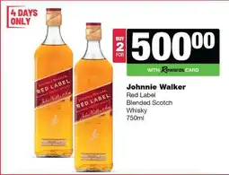 Spar Tops JOHNNIE WALKER offer