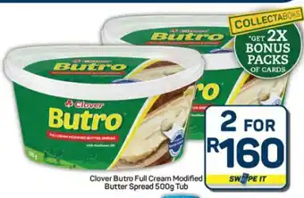 Pick n Pay Hypermarket Clover Butro Full Cream Modified Butter Spread offer