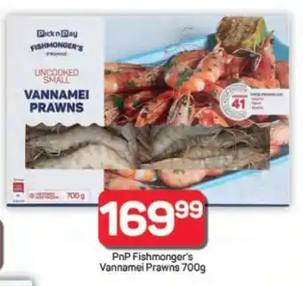 Pick n Pay Hypermarket PnP Fishmonger's Vannamei Prawns 700g offer