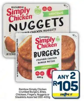 Pick n Pay Hypermarket Rainbow Simply Chicken Products offer