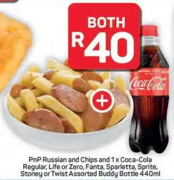 Pick n Pay Hypermarket PnP Russian and Chips with Coca-Cola offer