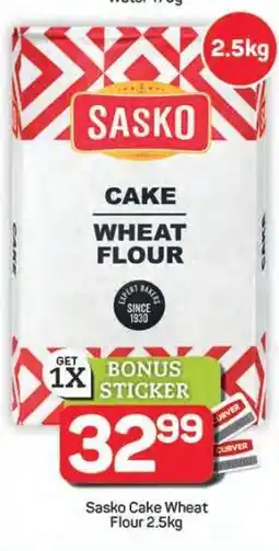 Pick n Pay Hypermarket Sasko Cake Wheat Flour 2.5kg offer