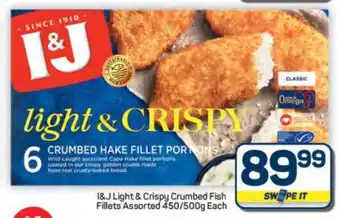 Pick n Pay Hypermarket I&J Light & Crispy Crumbed Fish Fillets offer