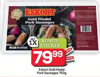 Pick n Pay Hypermarket Eskort Gold Medal Pork Sausages 750g offer