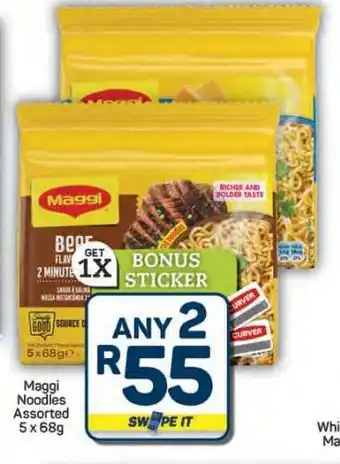 Pick n Pay Hypermarket Maggi Noodles Assorted 5 x 68g offer