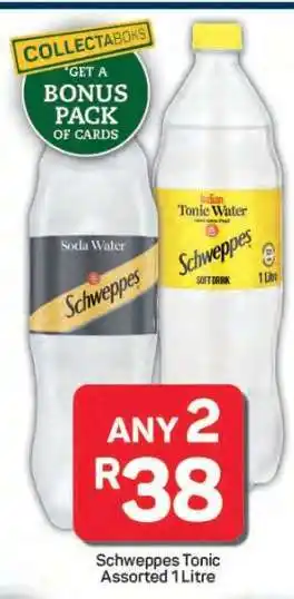 Pick n Pay Hypermarket Schweppes Tonic Assorted 1 Litre offer