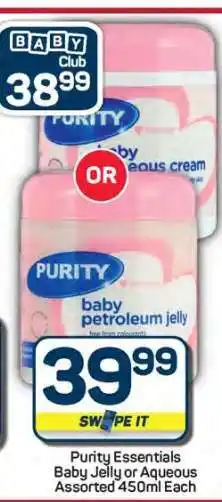 Pick n Pay Hypermarket Purity Essentials Baby Jelly or Aqueous offer