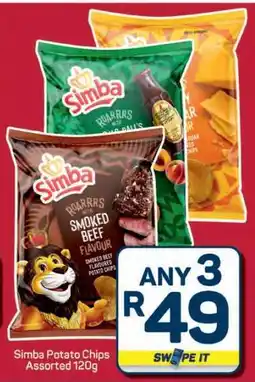 Pick n Pay Hypermarket Simba Potato Chips Assorted 120g offer