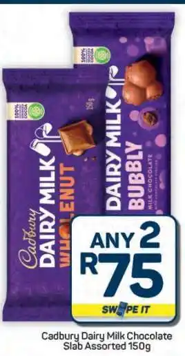 Pick n Pay Hypermarket Cadbury Dairy Milk Chocolate Slab Assorted 150g offer