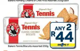 Pick n Pay Hypermarket Bakers Tennis Biscuits Assorted 200g offer
