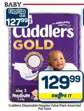 Pick n Pay Hypermarket Cuddlers Disposable Nappies Value Pack offer