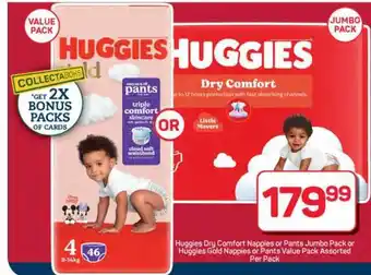 Pick n Pay Hypermarket Huggies Dry Comfort Nappies or Pants offer