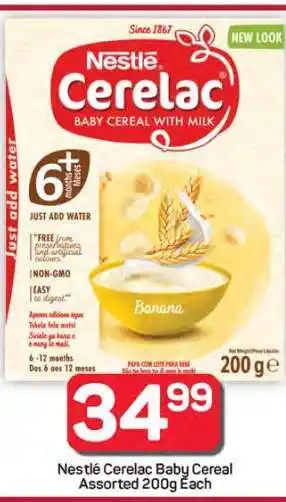 Pick n Pay Hypermarket Nestlé Cerelac Baby Cereal Assorted 200g Each offer