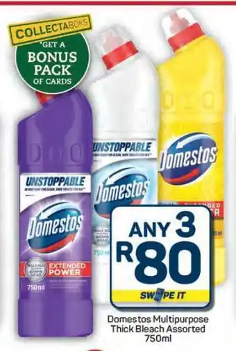 Pick n Pay Hypermarket Domestos Multipurpose Thick Bleach Assorted 750ml offer