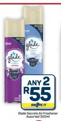 Pick n Pay Hypermarket Glade Secrets Air Freshener Assorted 300ml offer