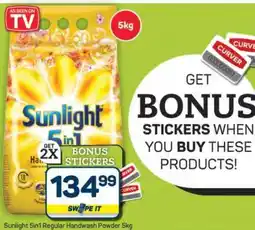 Pick n Pay Hypermarket Sunlight 5in1 Regular Handwash Powder 5kg offer