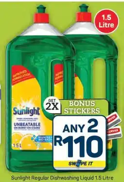 Pick n Pay Hypermarket Sunlight Regular Dishwashing Liquid 1.5 Litre offer