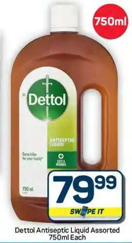 Pick n Pay Hypermarket Dettol Antiseptic Liquid Assorted-750ml offer