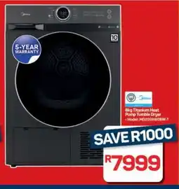 Pick n Pay Hypermarket Midea 8kg Titanium Heat Pump Tumble Dryer offer