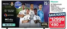 Pick n Pay Hypermarket Hisense 75 QLED Smart TV offer
