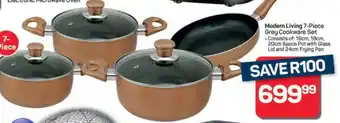Pick n Pay Hypermarket Modern Living 7-Piece Grey Cookware Set offer