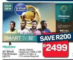Pick n Pay Hypermarket Hisense 32 Full HD Smart LED TV offer