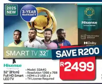 Pick n Pay Hypermarket Hisense 32 Full HD Smart LED TV offer