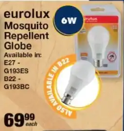 Mica Eurolux Mosquito Repellent Globe offer