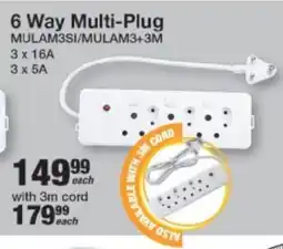 Mica 6 Way Multi-Plug offer