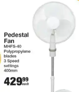 Mica Elements Pedestal Fan offer