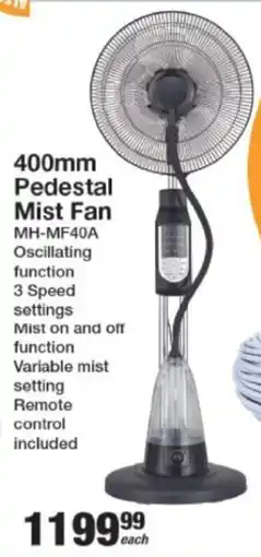 Mica Elements Pedestal Mist Fan offer