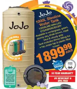 Mica JoJo Slimline Water Tank offer