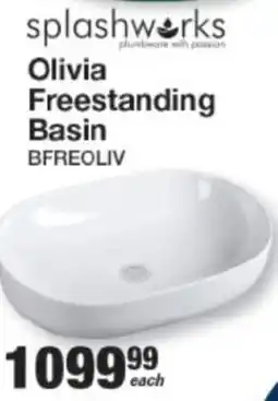 Mica Splashworks Olivia Freestanding Basin offer