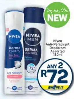 Pick n Pay Nivea Anti-Perspirant Deodorant Assorted offer