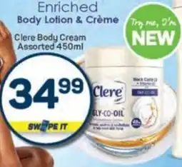 Pick n Pay Clere Body Cream Assorted offer